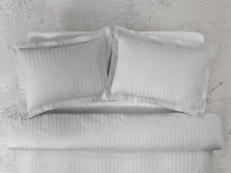 Brooks Brothers Sateen Stripe Cotton Sham Case Pair