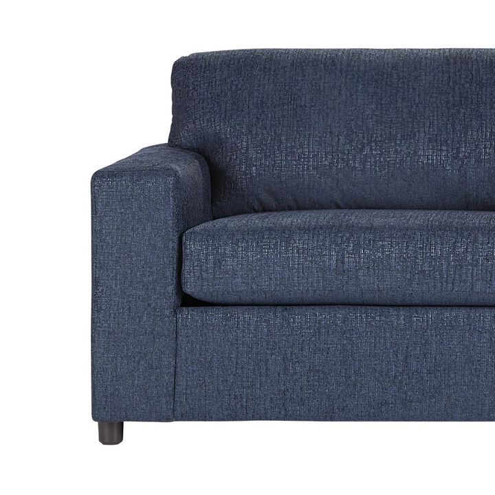 New Classic Furniture Kylo Blue Polyester Fabric Sofa Couch