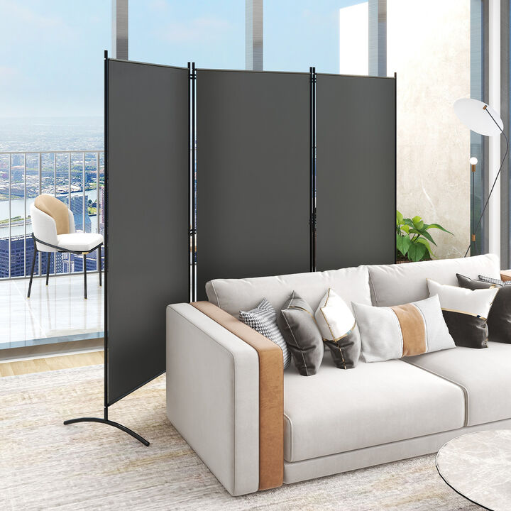 3-Panel Room Divider Folding Privacy Partition Screen for Office Room