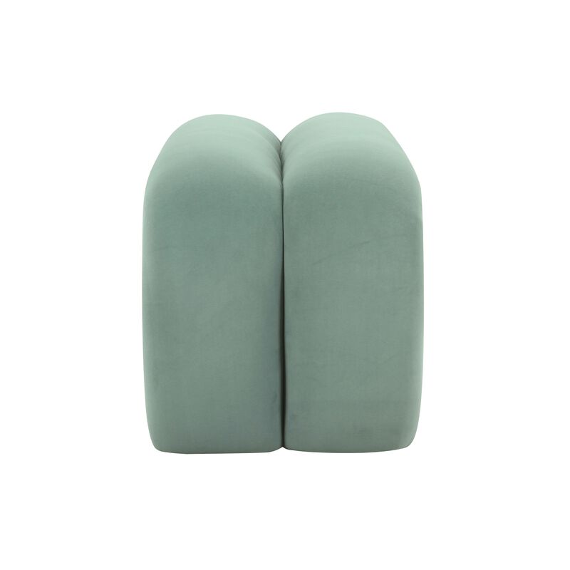 Leigh Cream Velvet Channeled Bench