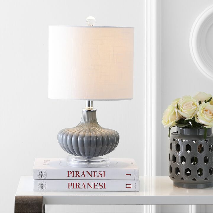 Kamille Glass and Lucite LED Table Lamp