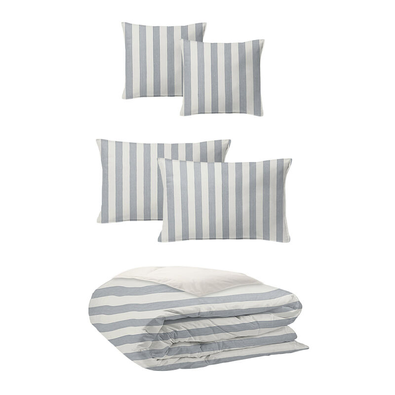 6ix Tailors Fine Linens Wave Runner Gray Coverlet Set