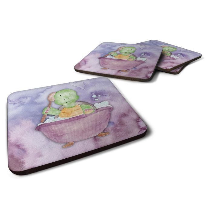 Caroline's Treasures Turtle Bathing Watercolor Decorative coasters, 3.5, Multicolor