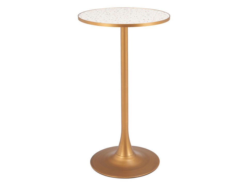 Bite Bar Table Beige & Gold