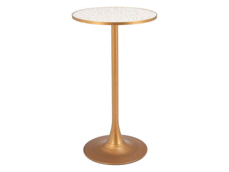 Bite Bar Table Beige & Gold