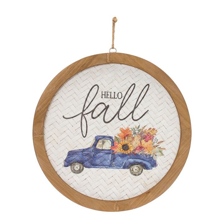 Set of 2 Fall Plaques – MDF and Wood Wall Decor for Harvest, Autumn, and Rustic Seasonal Decor