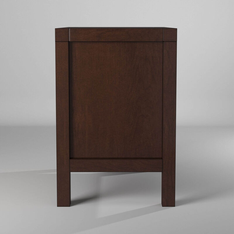 Subtle Finish SelectWood Nightstand, Brown-Benzara