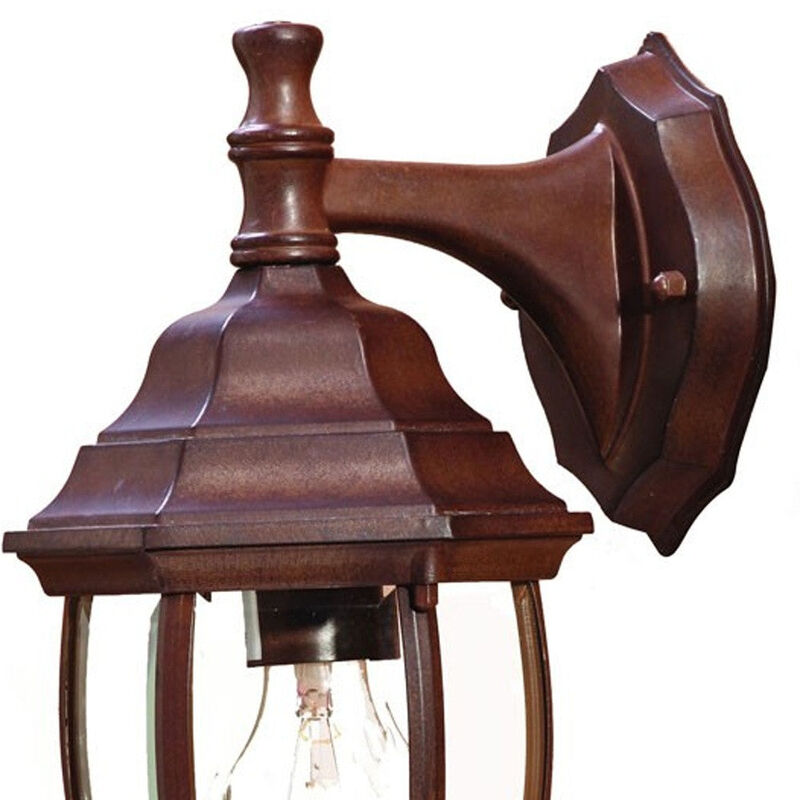Hivvago Dark Brown Hanging Globe Lantern Wall Light