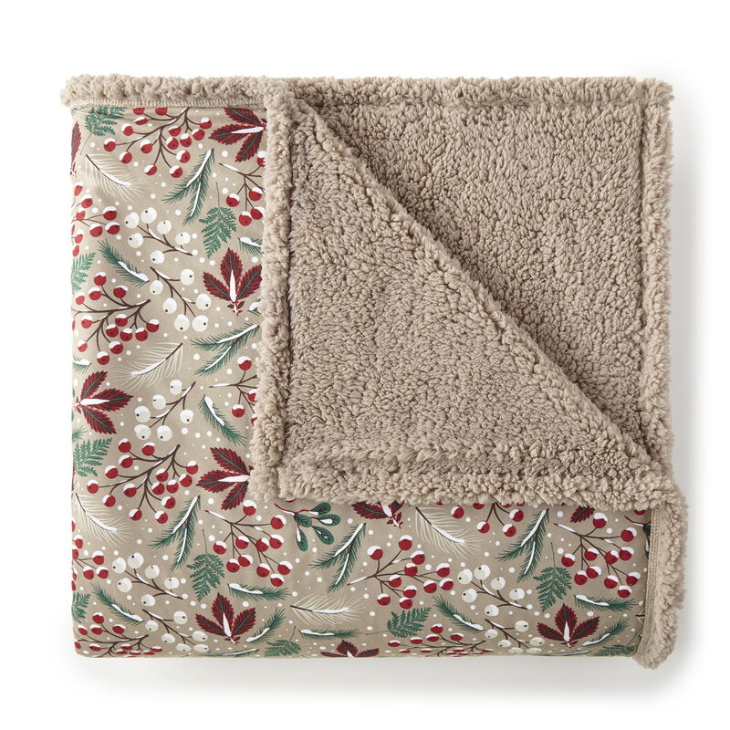 Micro Flannel Reverse to Sherpa Blanket, Full/Queen