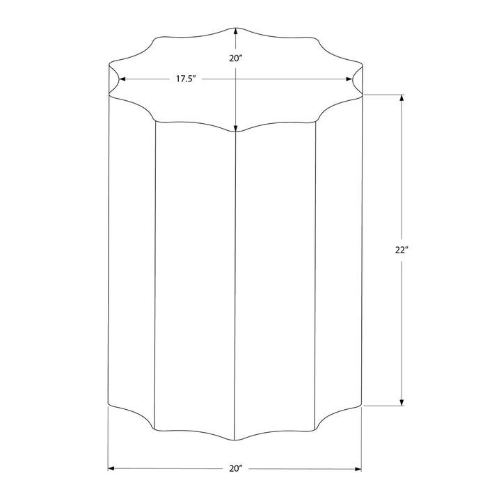 Monarch Specialties - Accent Table, Drum, Side, End, Nightstand, Lamp, Living Room, Bedroom, Contemporary, Modern