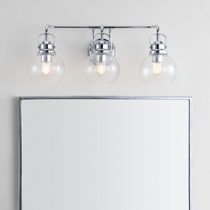 Shirley Metal Bubbled Glass Vanity Light