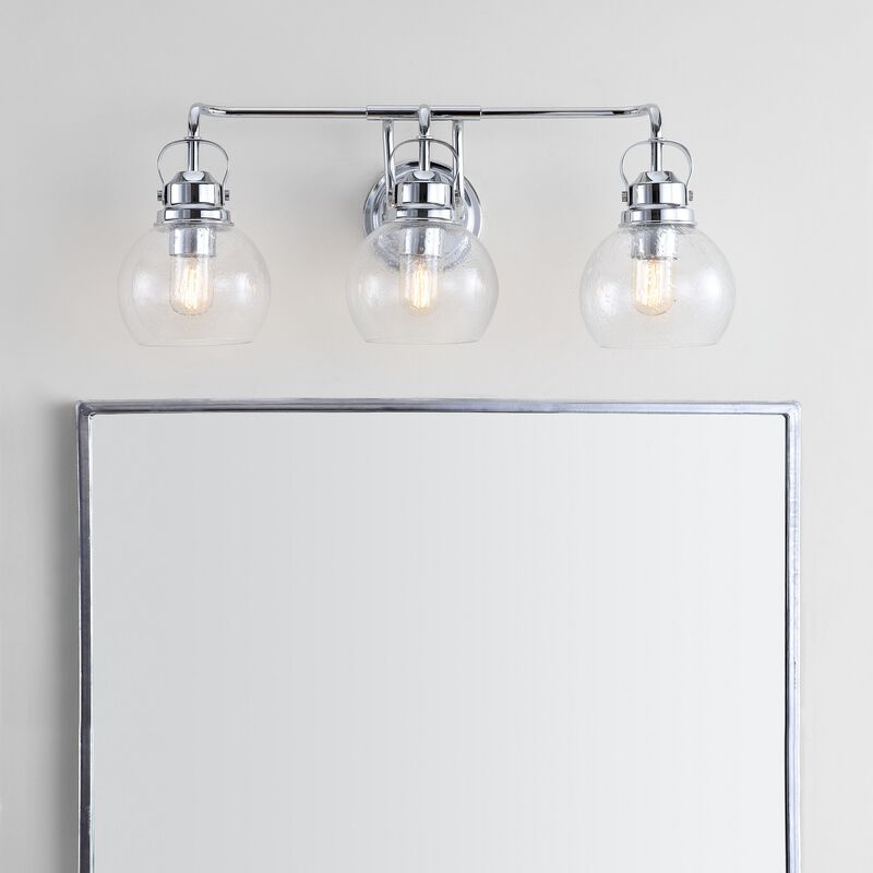 Shirley Metal Bubbled Glass Vanity Light