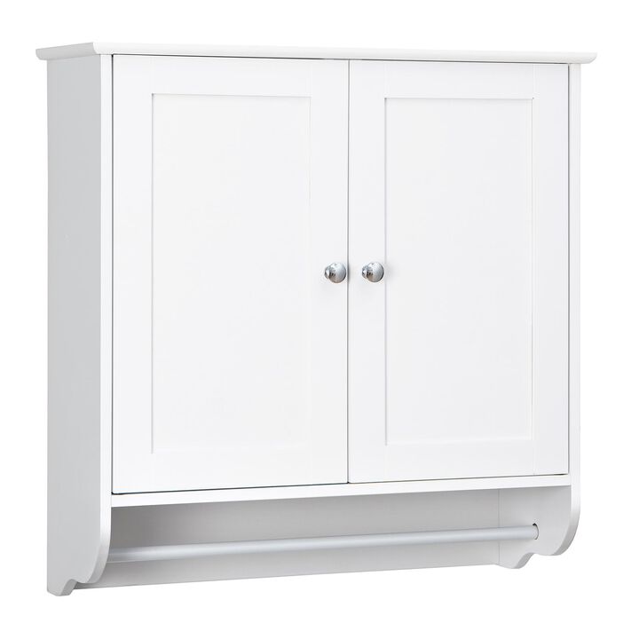 Wall Mounted Bathroom Storage Medicine Cabinet with Towel Bar