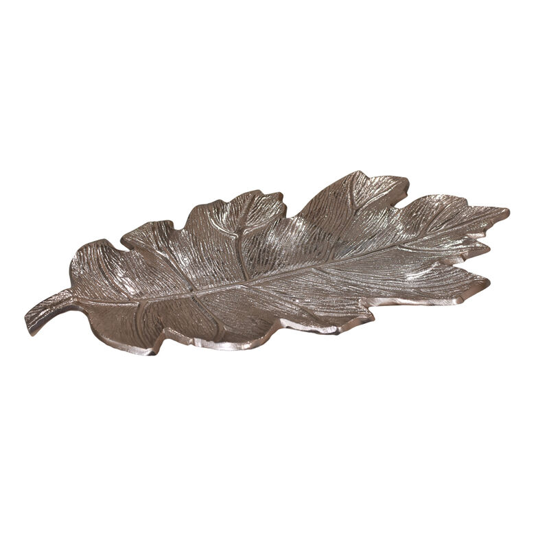Handmade Decorative Gold Color Coated 8.26 x 4.13 x 0.9 Inches Aluminium Tray 053AB BBH Home's