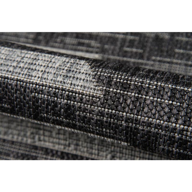 Novogratz Contemporary Rectangle Area Rug, Charcoal, 3'11 X 5'7