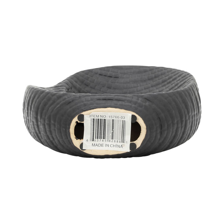 Black 8" Textured Table Decor