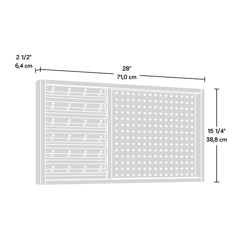 Craft Pro Mounted Pegboard With Thread Storage