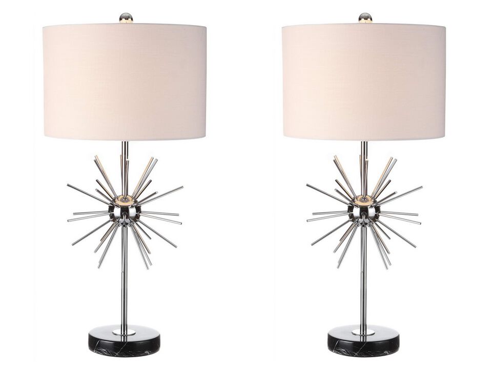 Aria Metal/Marble LED Table Lamp