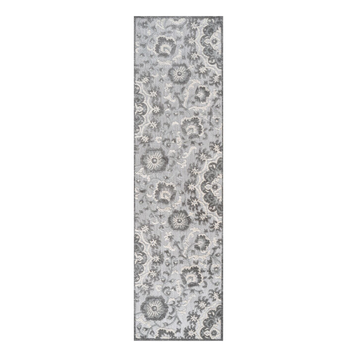 Lucena Modern Medallion High-Low Indoor/Outdoor Area Rug