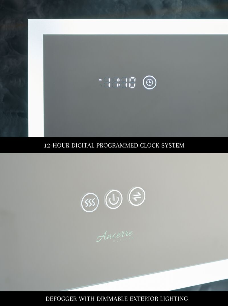 Pagani 48 in. x 32 in. LED Mirror Cabinet with Defogger, Dimmer, Magnifier & USB outlet