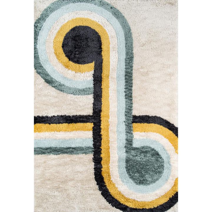 Novogratz Modern Rectangle Area Rug, Blue, 7'6 X 9'6
