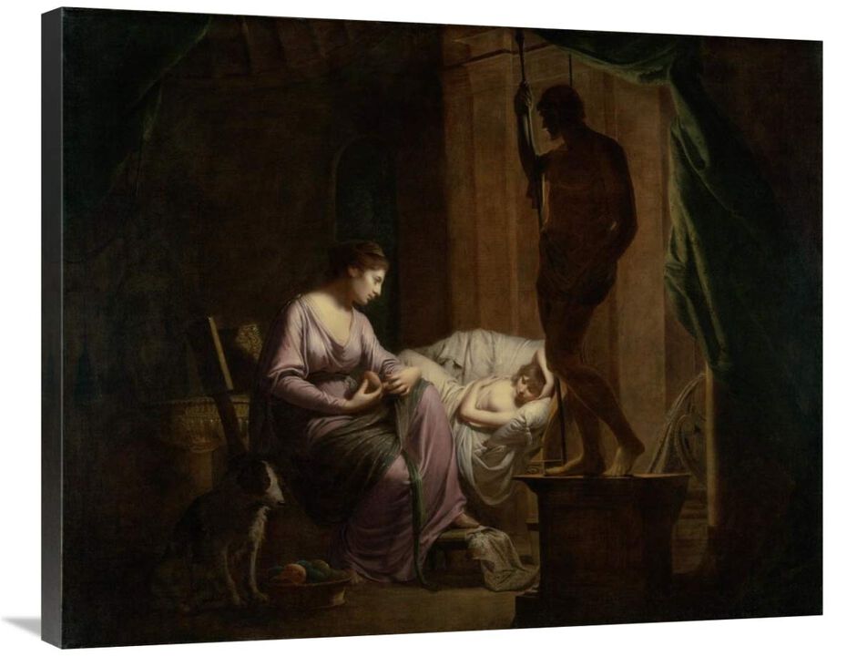 Penelope Unraveling Her Web-Canvas Art-35x28