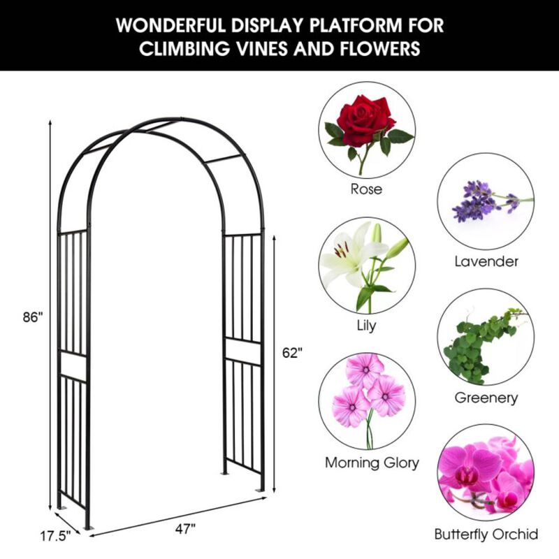 Hivvago 7.2 Feet Garden Decoration Climbing Plants Arch