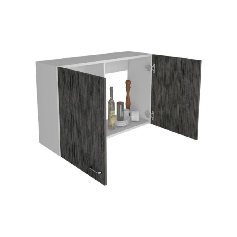 Wall Cabinet Toran, Kitchen, White / Smoky Oak
