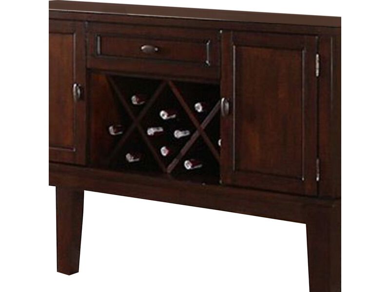 Warm and Contemporary Server, Brown - Benzara