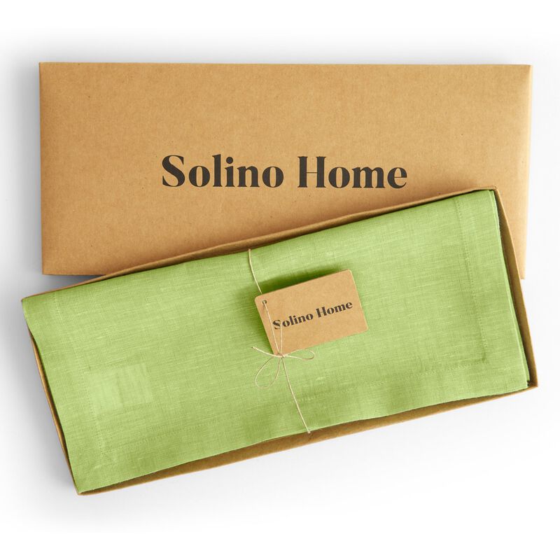 Solino Home 100% Pure Linen Table Runner | Athena for Thanksgiving, Christmas
