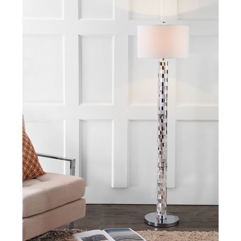 Liam Seashell Mosaic LED Floor Lamp