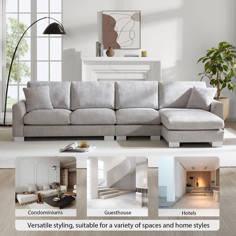 Merax Modern L-shaped Oversized Sectional Sofa