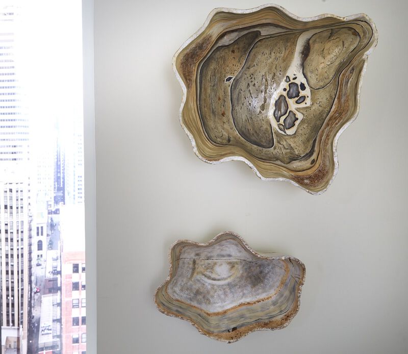 Cast Wall Small Onyx Bowl in Faux Finish