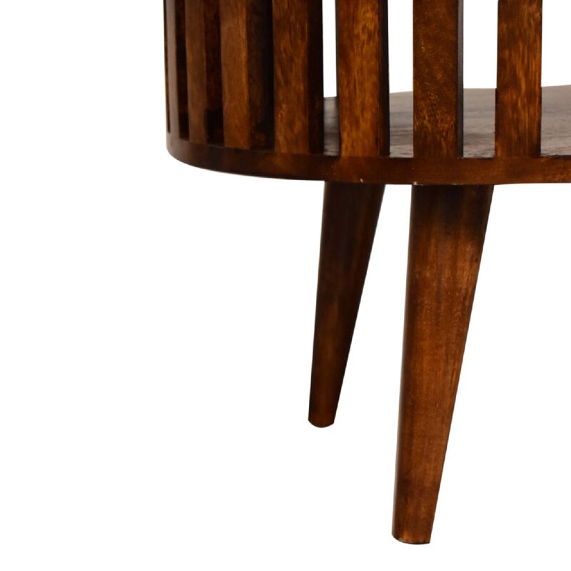Ariella Chestnut  Open Shot Solid Wood Coffee Table