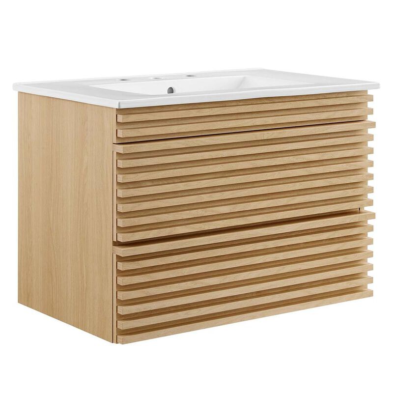 Modway Render 30 Wall-Mount Bathroom Vanity