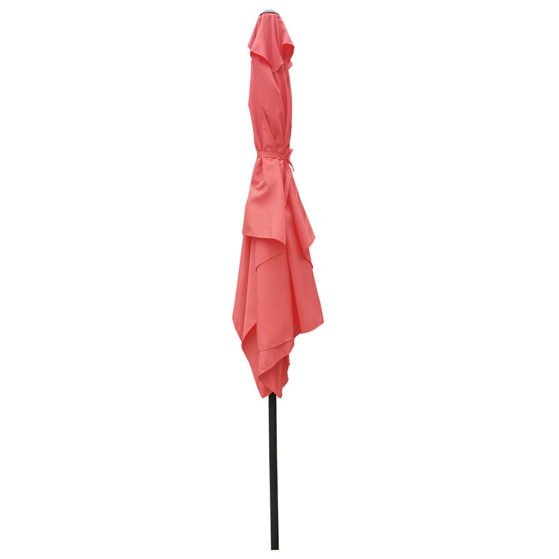 6 X 9FT Patio Umbrella Outdoor Waterproof Umbrella With Crank And Push Button Tilt