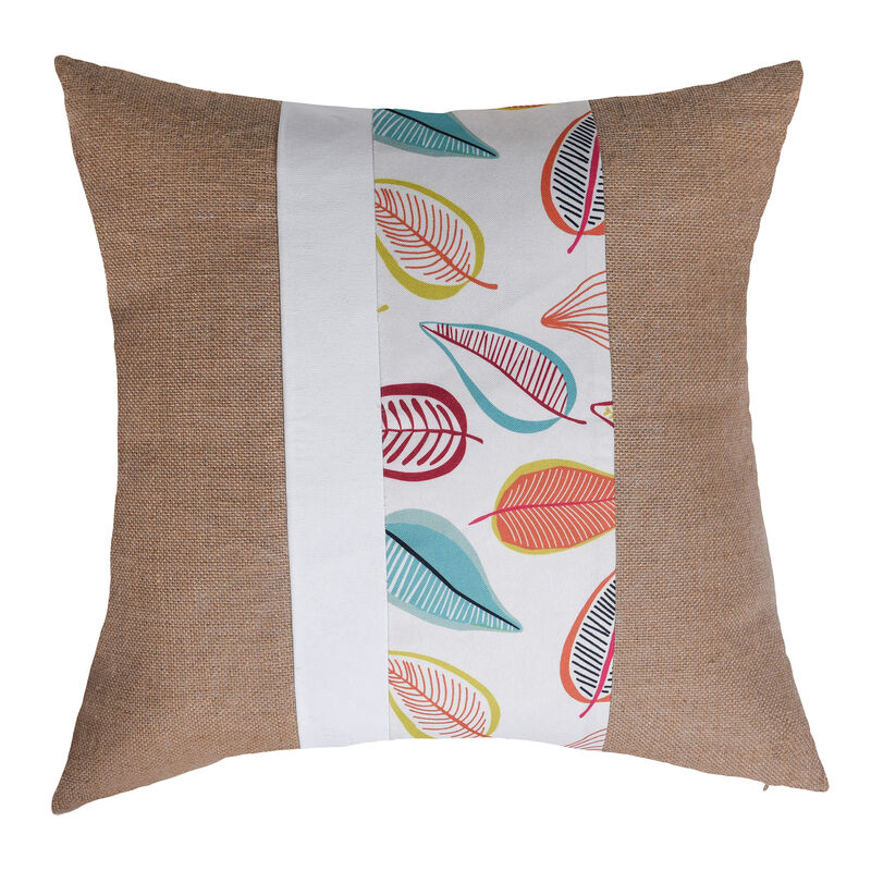 Jute And Cotton Canvas Cushion