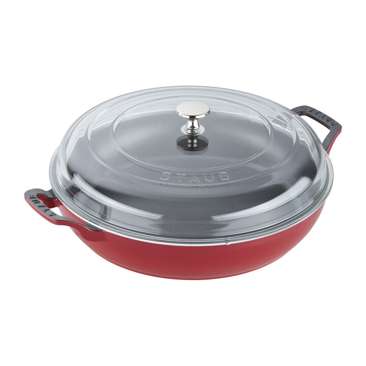 Staub Cast Iron 3.5-qt Braiser with Glass Lid - Turquoise