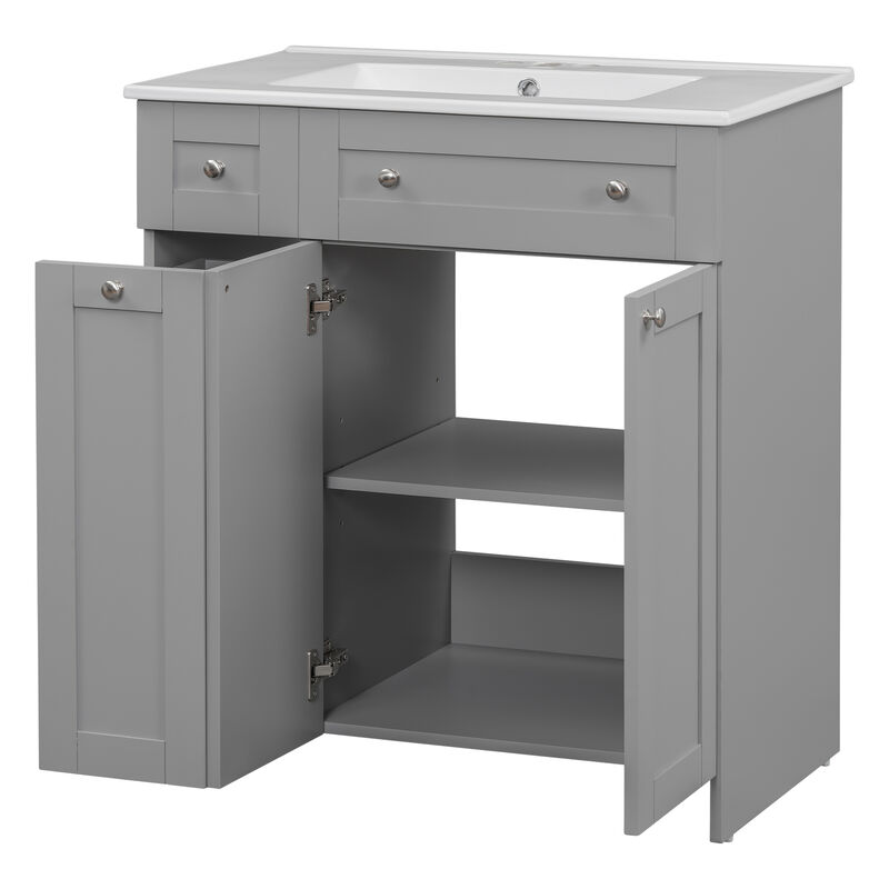 Merax Bathroom Vanity with Ceramic Sink