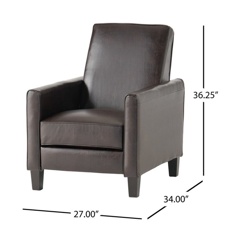 Merax PU Leather Push Back  Recliner Chair