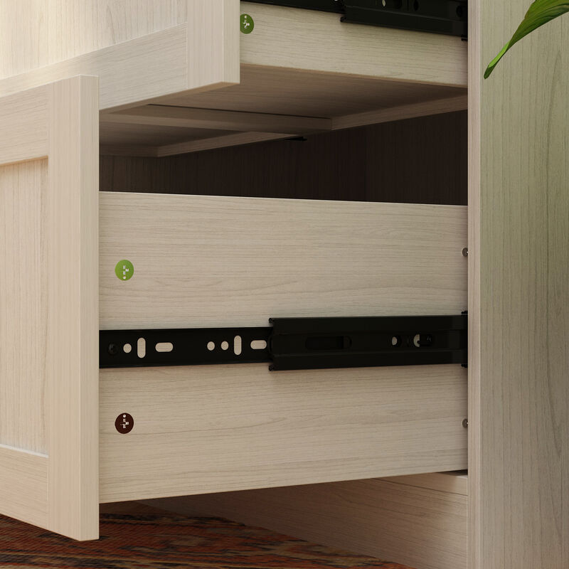 FUFU&GAGA Wardrobe Closet with Hanging Rod, Shelves, and Drawers for Bedroom (31.5" W x 19.7" D x 86.6" H) Brown