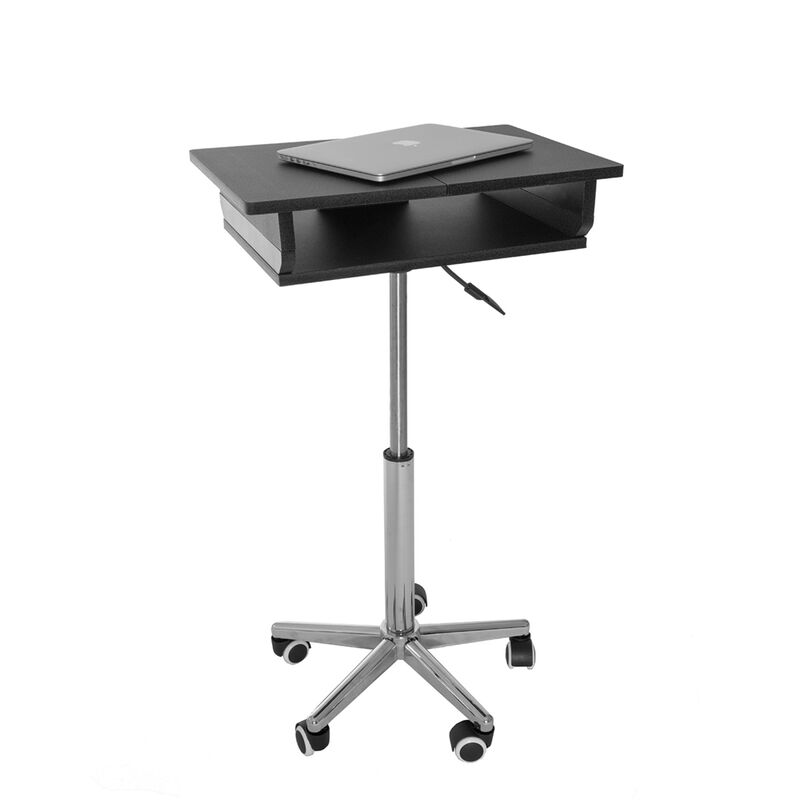 Folding Table Laptop Cart, Graphite