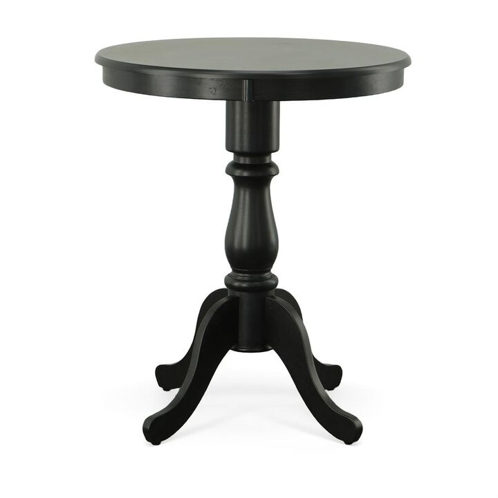 Carolina Living Fairview 30 Round Pedestal Bar Table - Antique Black
