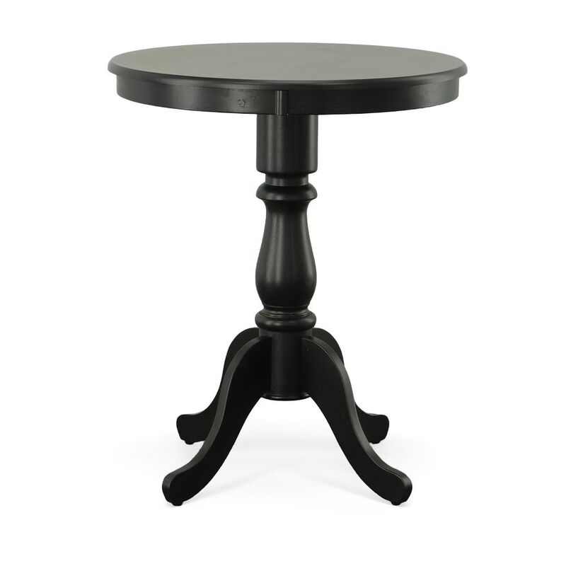 Carolina Living Fairview 30 Round Pedestal Bar Table - Antique Black