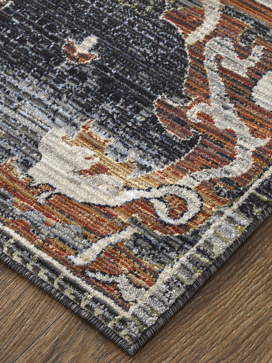 Melrose 39P2F 2' x 3' Ivory/Red/Gray Rug