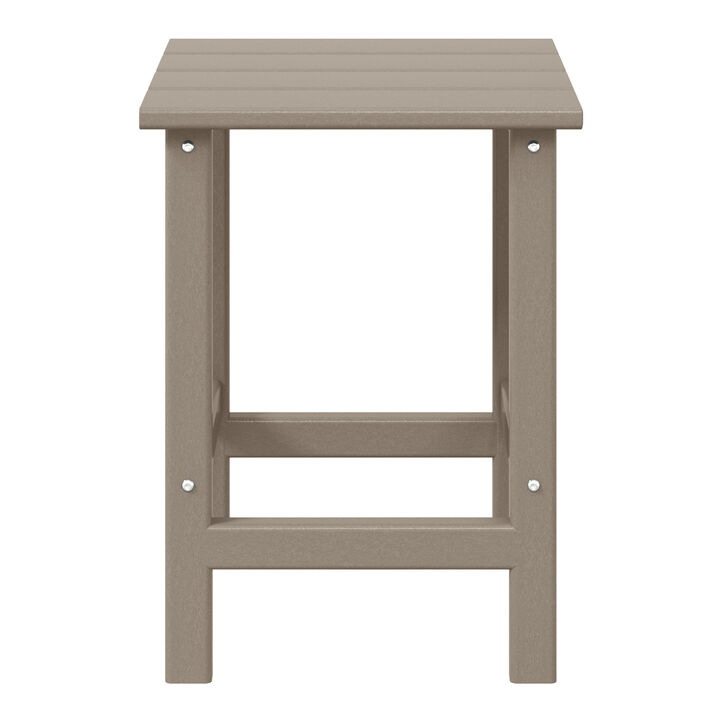 WestinTrends Westintrends 14" square outdoor Side table for Adirondack chair