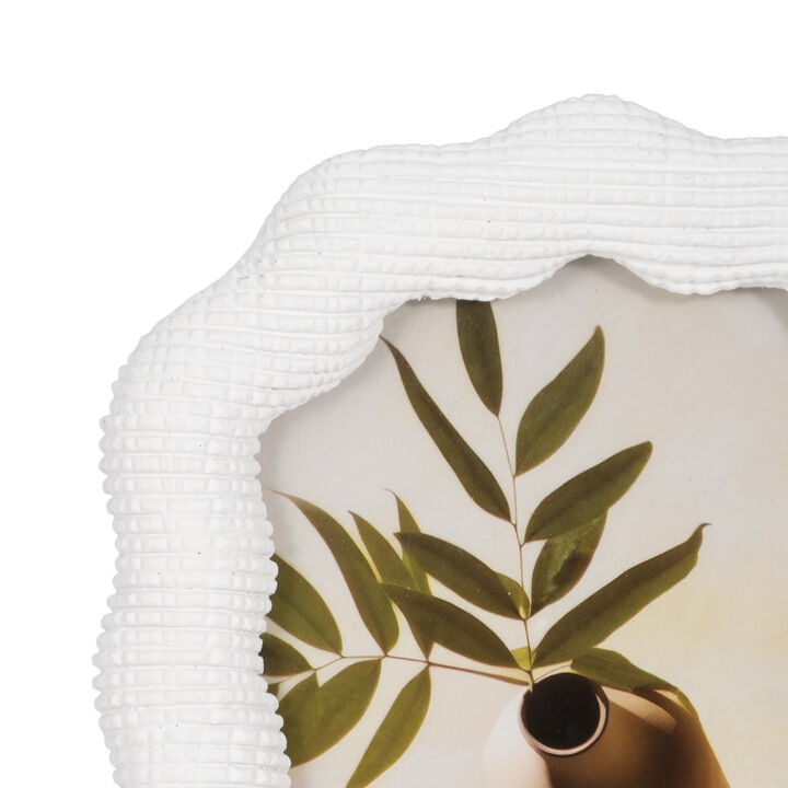 4"x6" Wht Resin Arch Photo Frm