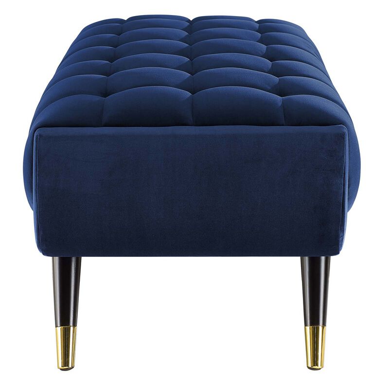 Adept 47.5" Performance Velvet Bench-Benzara