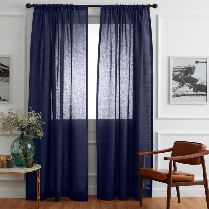 Solino Home 100% Pure Linen Curtain | Linen for Thanksgiving, Christmas
