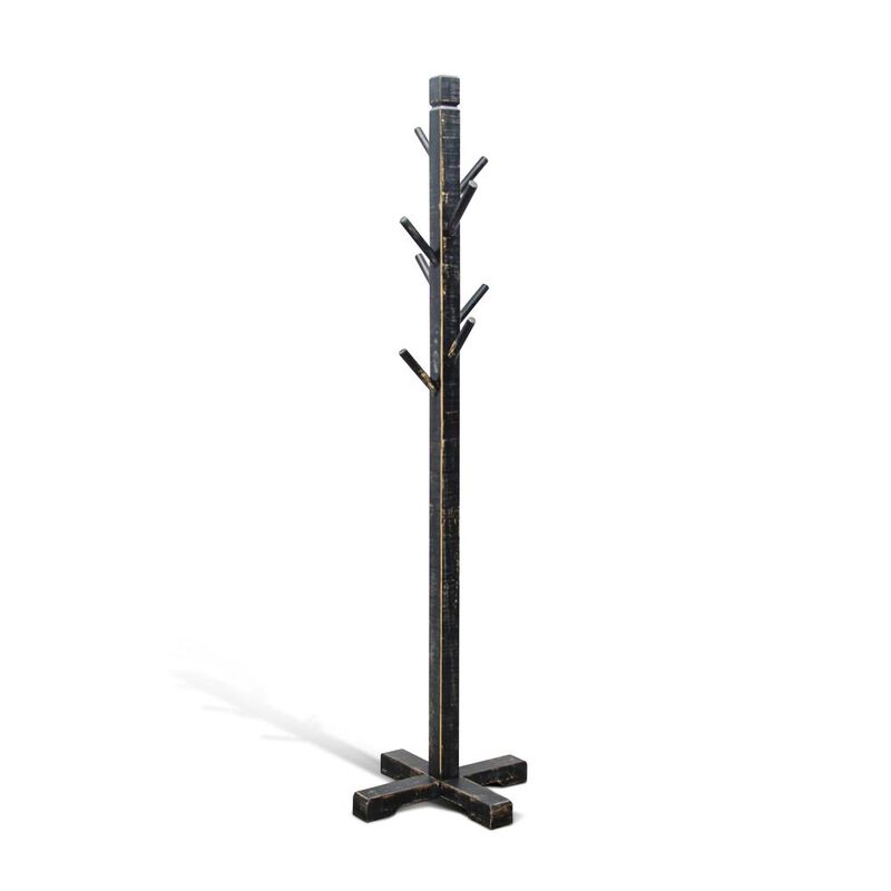 Sunny Designs Traditional Solid Wood Hat Rack with 8-Prong Hooks